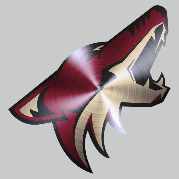 Arizona Coyotes Stainless steel logo iron on paper